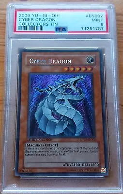 PSA 9 2006 Yu-Gi-Oh! Collectors Tin Cyber Dragon CT03-EN002 MINT • £84.99