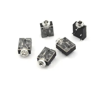 5pcs 5 Pins 3.5mm Audio Mono Jack Socket PCB Panel Mount Headphone Parts JY ZSY • £5.17