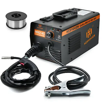 Mig145 Mig Welder Inverter Dc Gasless Flux Core Wire No Gas Mig Welding Machine • £99.99