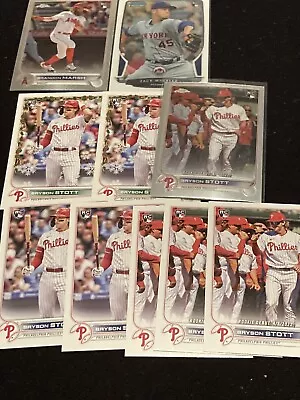 2022 Topps Chrome BRYSON STOTT Card Lot Phillies Rookie RC Zack Wheeler Lot • $12.99