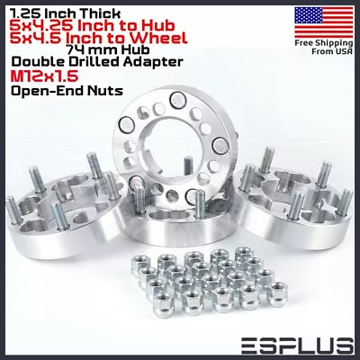 4 X 1.25  5x4.25  Hub To 5x4.5  Different Wheel Conversion Adapter M12x1.5 Stud • $79.99