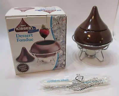 New Vintage 2004 Chocolate Hershey's Kisses Unused Dessert Fondue Set In Box • $25