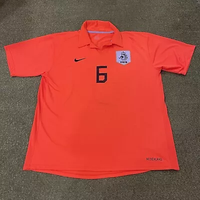 2006 Netherlands Holland Home Jersey Shirt Top Nike Size XXL Orange Knvb 2XL • $34.99