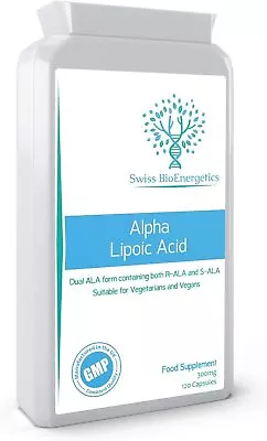 Alpha Lipoic Acid 300mg 120 Capsules – Dual ALA (Both R-ALA And S-ALA) - UK M • £13.23