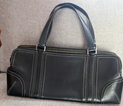 VTG Ellen Tracy Satchel Leather Purse Handbag • $10