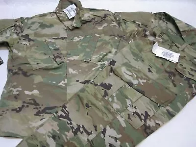 USGI ARMY ISSUE COMBAT UNIFORM SET LARGE/X-LONG JACKET & TROUSER ACUs RIP-STOP • $79.95