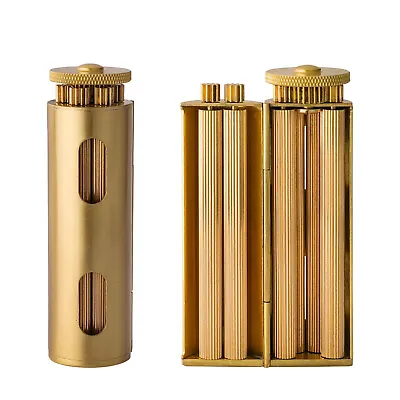 Cylindrical Solid Brass Vintage Manual Cigarette Rolling Machine Fit 70-75MM US • $55.99