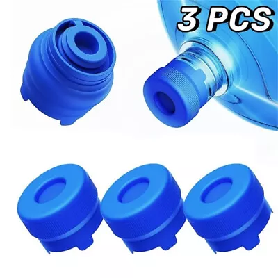 5Pcs Reusable Water Bottle Screw On Cap Non-Spill For 55mm 3-5 Gallon Water Jug • $11.89