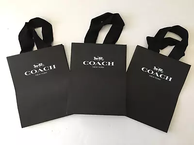 Coach Paper Shopping Gift Bags - Qty 3 (approx 7-5/8 X9-5/8 X4-5/8 ) • $13.95