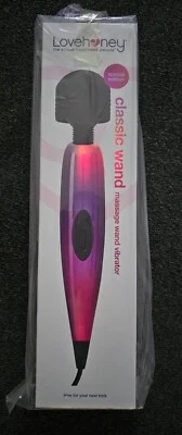 Lovehoney Classic Mains Powered Magic Wand Massager - Pink/Purple NEW SEALED • £36.99