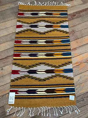 $44.95 • Buy Zapotec Handwoven Wool Rug; Approx 22”x44”