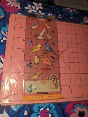 Vintage Hallmark Stickers Marjolein Bastin Birds Clear Back 2 Sheets New • $6.50