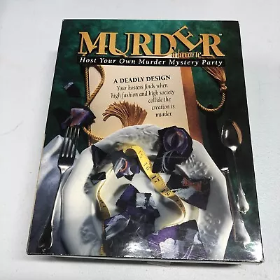 Vintage Murder Ala Carte A Deadly Design By BePuzzled 1993 NEW • $12