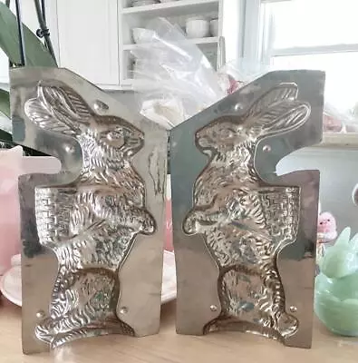 Weygandt Antique Chocolate Mold 523 9.25” Standing Easter Rabbit #2 Basket • $39.95