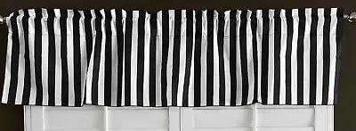 $12.99 • Buy Lovemyfabric Cotton Blend Striped Print Kitchen Curtain Valance Window Treatment