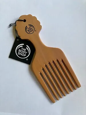 $9.99 • Buy The Body Shop Natural Wood Hair Comb/ Pick For Thick Hair/Afro- New FREE SHIP