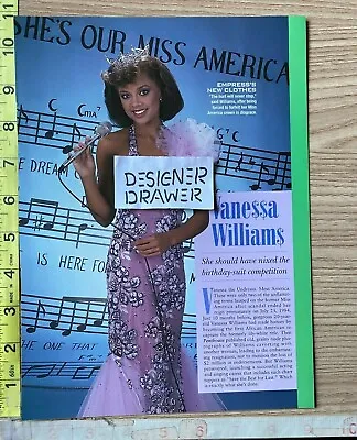 $11.95 • Buy Vanessa Williams Miss America 1980's Book Photograph Reprint 