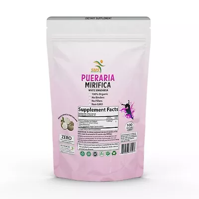 Pueraria Mirifica (white Kwao Krua) Organic (thailand) 100 Capsules By Sms • $14.32