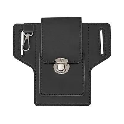 Vintage Leather Waist Bag Belt Hook Carry Phone Pouch Wallet For Ca • £7.27