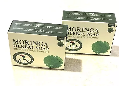 Moringa Hurbal Soap With Black Seed Oil&Vitamin E.Boost Collagen ReduceWrinkles • $6.50