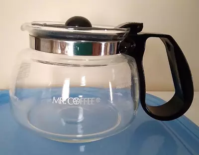 Mr Coffee 4 Cup Glass Replacement Carafe With Black Lid And Handle Very Clean • $2