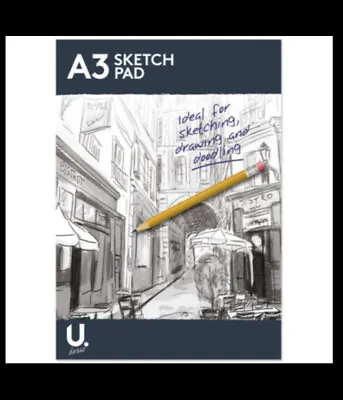 £3.35 • Buy A3 A4 Sketch Pad Book White Paper Artist Sketching Drawing Doodling Art Craft UK