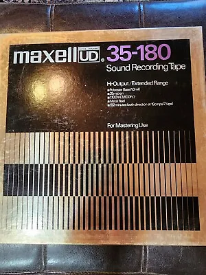 NICE Maxell UD 35-180 Metal Reel Large Japan Recording Tape On Pioneer 909 Live • $129