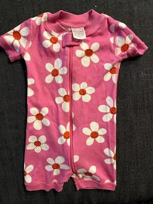 Hanna Andersson Pajamas 60cm Size 3-6 Months Girls Pjs With White Daisies  • $0.99