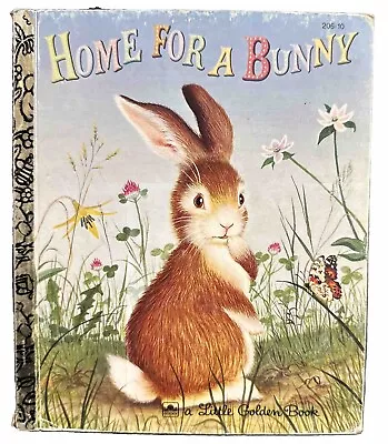 Home For A Bunny A Little Golden Book 1961 By Margaret Wise Brown • $2.49