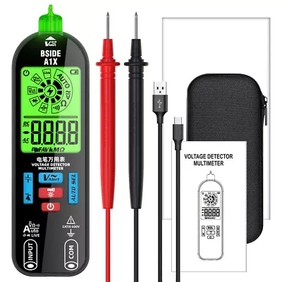 A1X Multimeter LCD Digital Tester Voltage Detector DC/AC Voltage Resistance UK • £18.99