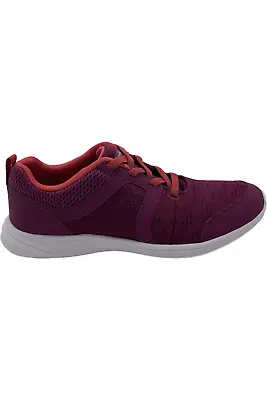 Vionic Knit Gored-Lace Sneakers Malta Plum • $49.99