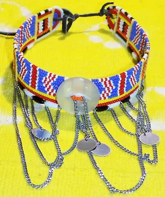 African Maasai Choker Necklace Masai Massai Ethnic Tribal Boho Gypsy Jeec17 • $17.97