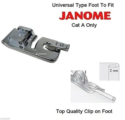 ROLLED HEM HEMMER FOOT Fits JANOME Cat A Machines - Quick Clip On  • £7.99