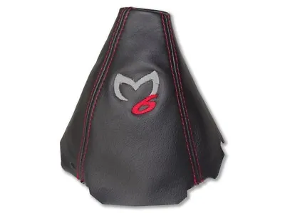 Shift Boot For Mazda 6 2012-2016 Leather  M6  Red Embroidery • $39.99