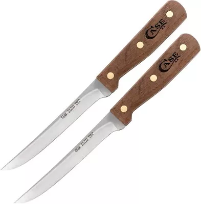 $70.09 • Buy 2 PACK Case XX Kitchen Boning Knife 6  Stainless Steel Blade Brown Walnut Handle