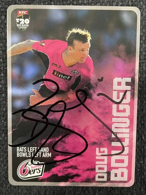 $1.49 • Buy Doug Bollinger Signed Sydney Sixers 2014 KFC Big Bash BBL T20 Cricket Australia