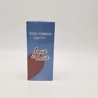 Dolce & Gabbana Light Blue Love Is Love EDT  3.3oz 100ml NIB • £77.11