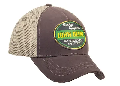 £27.99 • Buy Genuine John Deere Quality Equipment Brown Mesh Baseball Cap Hat MCL201922011