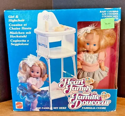 The Heart Family Baby Cousins Girl High Chair #5396 Vintage 1987 Brand New NRFB • $32.40