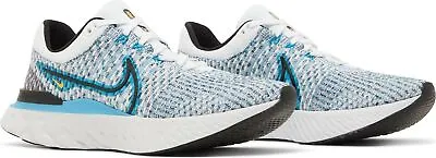 $149.99 • Buy Nike React Infinity Run FK 3 White Blue Mens US 10 Athletic Running Shoes NEW ☑️