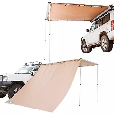 Adventure Kings Premium Camping Car 4wd Side Awning 2.5x2.5m + Awning Side Wall • $168.95