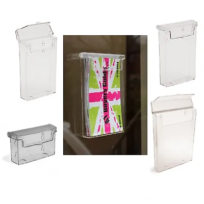 Outdoor Leaflet Holder Flyer Menu Displays Business Card Holders Dl A6 A5 A4  • £14.82