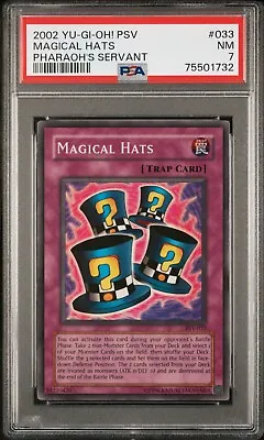 PSA 7 YU-GI-Oh! Magical Hats PSV-033 Pharaoh's Servant NM • $100