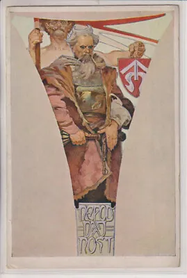 Vintage Art Nouveau-signed-alphonse M. Mucha- Resistance -pc • $250