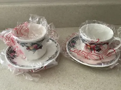 £16.99 • Buy Royal Doulton Autumn’s Glory Set Of 2 China Tea Cups & Saucers Unused Vintage