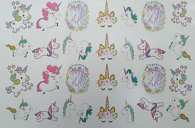 $4.20 • Buy Unicorn Kids Temporary Tattoo Sticker Party Supplies Lolly Loot Bag