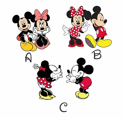 02-67 Minnie Mickey Mouse Couples Car Window Vinyl Decal Sticker • $7.50