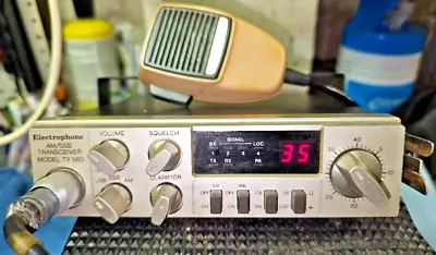 Electraphone Tx 560 Am/ssb Old School 40 Channel Hf Cb Radio With Original Mic • $50