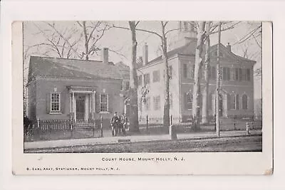 N-278 Mount Holly New Jersey Court House 1907 UDB Postcard • $9.99