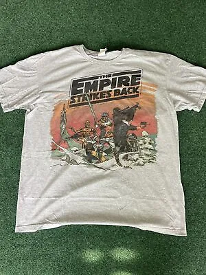 $24.99 • Buy Vtg Star Wars Empire Strikes Back T-Shirt Size 2XL Men's Grey Junk Food Tag